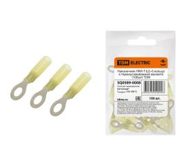 Наконечник TDM НКИ-Т 6,0–6 кольцо в термоусаживаемой манжете 100шт SQ0589-0008 