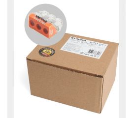 Монтажная 3-проводная клемма STEKKER для 1-жильного проводника (с пастой), LD773-173-1, 39871 