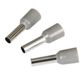 Наконечник-гильза HLT Ншви 4 мм2 с изолированным фланцем серый Е4009 упаковка 100 шт 084-04-26,084-04-026 4670042794135 