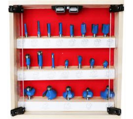 Набор фрез A по дереву (20 шт; хвостовик 8 мм) ДИОЛД 90101022 