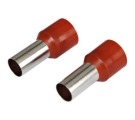 Наконечник-гильза HLT Ншви 10 мм2 с изолированным фланцем красный Е10-12 упаковка 100 шт 084-04-29,084-04-029 4670042794180 