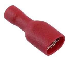 Плоский разъем TDM РППИ-М 1,25-250 красный, мама, полностью изолированный, 50 штук SQ0546-0003 