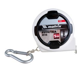 Рулетка Motion, 5 м x 19 мм, возможность записи MATRIX 32594 