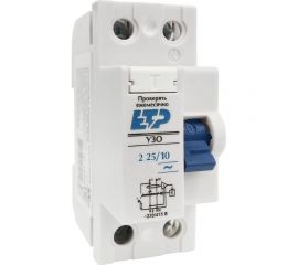 Устройство защитного отключения ETP УЗО 2P 25А тип АС 10 мА 4,5 кА электронное 18019 