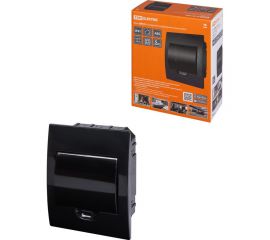 Встраиваемый бокс TDM ЩРВ-П-6 модулей, пластик, IP41, Антрацит SQ0902-1001 