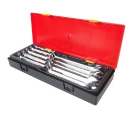 Набор рожковых двухсторонних ключей в кейсе 10 предметов JTC-K6103 