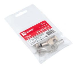 Силовой наконечник EKF PROxima JG-25-8-7, медный, луженый 5шт jg-25-8-7r 