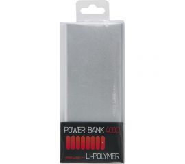 Внешний АКБ Red Line J02 4000 mAh, металл, серебряный УТ000013098 