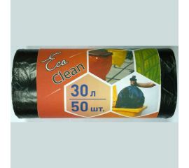 Мешки для мусора Ecoclean (30 л; 50 шт; ПНД; 48х55 см; 6 мкм) Концепция Быта 01640 