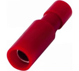 Штекерный разъем полностью изолированный штекер REXANT 4 мм, 0.5-1.5 кв.мм, красный, 100шт 08-0561 