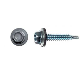 Кровельный саморез КРЕП-КОМП 4,8х19 RAL7004 серый 4500 шт. ск48197004к 