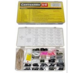 Набор Сантехкреп Сантехник №4 в органайзере 167 колец и прокладок, 29 видов 2.7.4. 