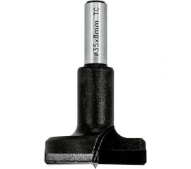 Фреза пазовая для петель (35х8х57 мм, 2 лезвия, хвостовик 8 мм) по дереву TREND T420/35X8MMTC 