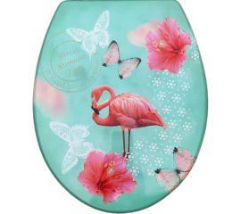 Сиденье для унитаза SANTRADE Фламинго 0510 