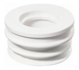 Переходная манжета Профитт d 32x50 сантехническая, канализационная, трехлепестковая, белая 2227480 