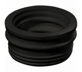 Переходная манжета Профитт d 40x50 сантехническая, канализационная, трехлепестковая, черная 2227411 