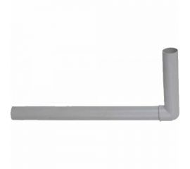 Колено VIRPLAST 40мм длина 410 белое 32308 