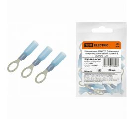 Наконечник TDM НКИ-Т 2,5–6 кольцо в термоусаживаемой манжете 100шт SQ0589-0007 