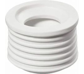 Переходная манжета Профитт d 25x40 сантехническая, канализационная, трехлепестковая, белая 2227503 