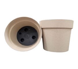 Горшок liveingreen Эко Протея слоновая кость, диам. 18 см, высота 16.5 см, 3.1 л 4656757800613 