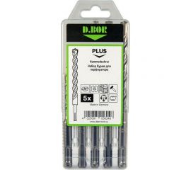 Набор буров SDS-plus V PLUS (6x110 мм; 6,8,10,12x160 мм, 5 шт.) D.BOR 242030 