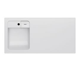 Раковина над стиральной машиной AM.PM X-Joy литьевой мрамор, левая, 100 см M85AWPL1001WG 