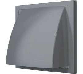 Выход стенной вытяжной с обратным клапаном 1515К12.5ФВ (150x150 мм; фланец D125; ASA; серый) ERA 90-02045 