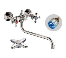 Универсальный смеситель Potato с круглым изливом и с поворотным переключателем душа P2469 