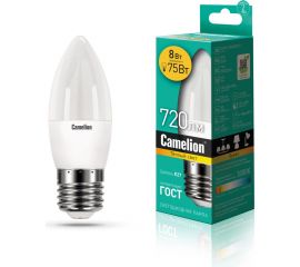 Светодиодная лампа Camelion LED8-C35/830/E27 8Вт 220В 12389 