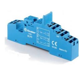 Розетка Finder с клеммами push-in для реле 40.51, 40.52, 40.61, 40.62, 44.52, 44.62 и мод, 95P5SPA 