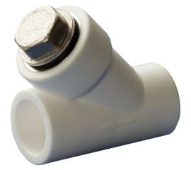 Фильтр Политэк соединение муфта-муфта ПП d=20 9100302012 