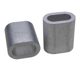 Алюминиевый зажим для стальных канатов BEFAST din 3093, 4 мм, 10 шт. ZAL0410S 