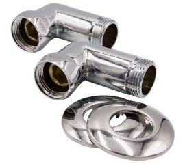 Угловое соединение для полотенцесушителя VRT 1-1, внутренняя/наружная, с отражателем, пара 534090 