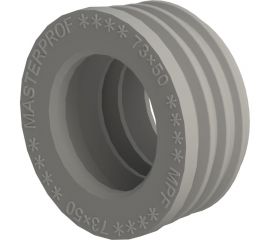 Сантехническая манжета для канализации MPF 73x50, серая, уплотнительная, переходная ИС.131772 