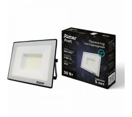 Светодиодный прожектор RITTER серия PROFI 230В 50 Вт 6500К 5000Лм IP65 черный 53408 6 