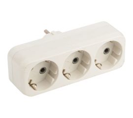Тройник на 3 гнезда EKF с заземлением 16А ARP16-3 