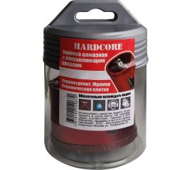 Коронка алмазная по керамограниту и мрамору с направляющим сверлом 16 мм Hardcore 154016 