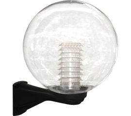 Светильник ЭЛЕТЕХ Шар 300 Б НБУ 06-150-01 проз. пк с растром IP44/корпус плоский черный ИУ 1030480159 