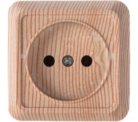 Розетка открытой установки 2П IP20 10А, сосна TDM Ладога SQ1801-0049 