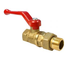 Шаровой для воды VALFEX американка, 1/2"" ВР/НР ручка-рычаг, латунный 11Б27фт1М VF.225.LR1.012.Bir 