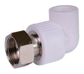 Угольник RTP с накидной гайкой на металлическом штуцере, D20х3/4 мм 14266 