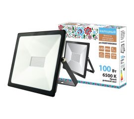 Светодиодный прожектор TDM СДО-04-100Н-У 100 Вт, 6500 К, IP65, черный, Народный SQ0336-0269 