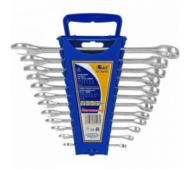 Набор комбинированных ключей 12шт: 6 8 10 12-19 22мм пластиковый держатель KRAFT KT 700591 