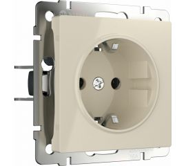 Розетка WERKEL W1171003 с заземлением, слоновая кость a051490 