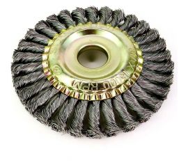 Щетка коническая жгутовая для УШМ 125x10x22.2 мм, проволока сталь 0.50 мм SIT 0550 