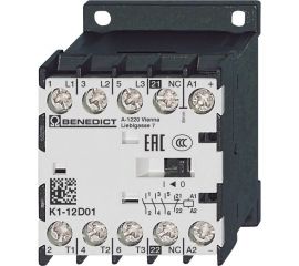 Трехполюсный миниконтактор Benedict K1-12D01 42 PN39949 