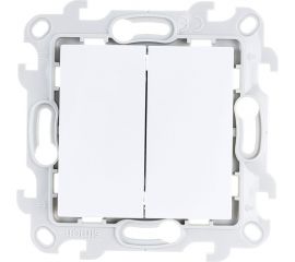 Двухклавишный выключатель Simon белый 2450398-030 