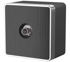 ТВ-розетка WERKEL W5083004 оконечная Gallant графит рифленый a051343 