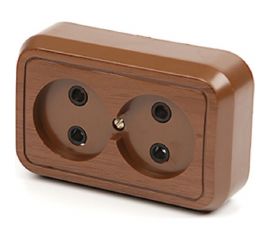 Розетка открытой установки ООО МПО Электротехника 2 мест. 2796 