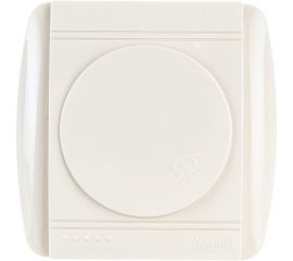 Розетка Lezard DEMET, с заземлением, с крышкой, кремовый 711-0300-123 